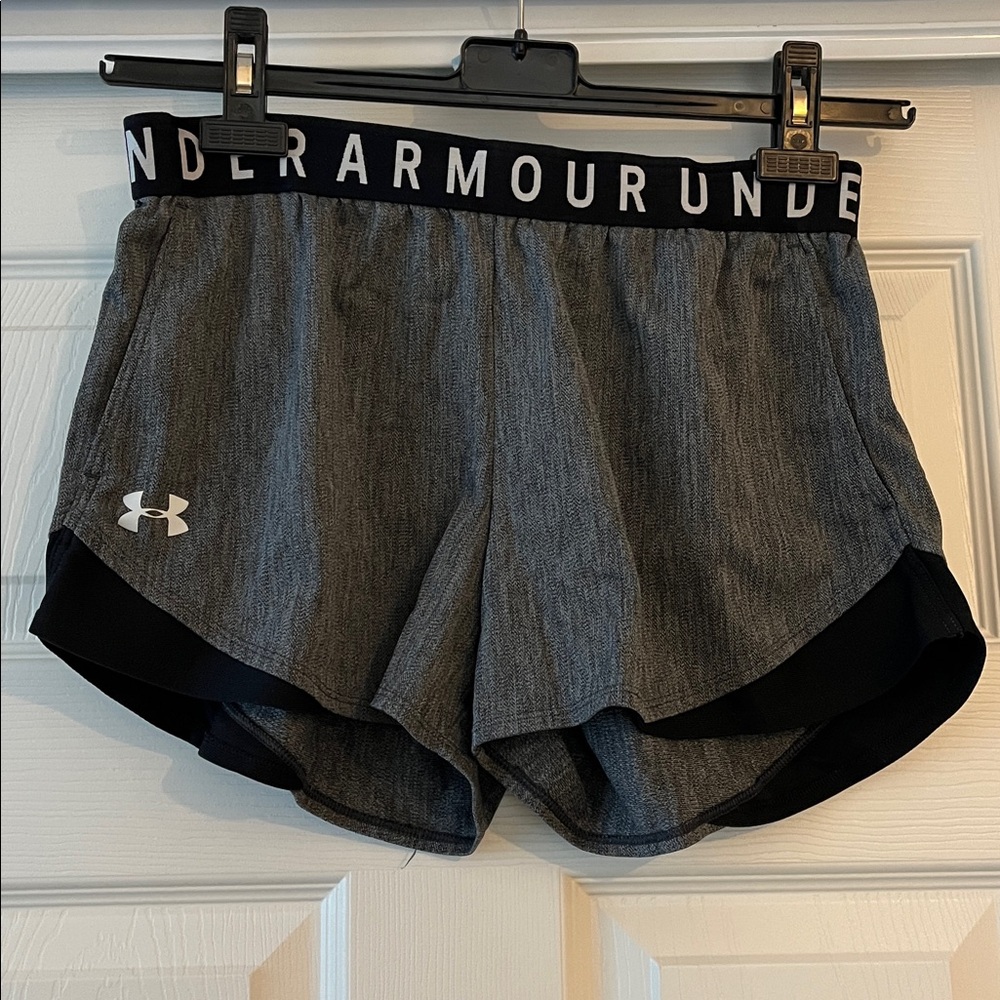 Under Armour Black and Gray Shorts